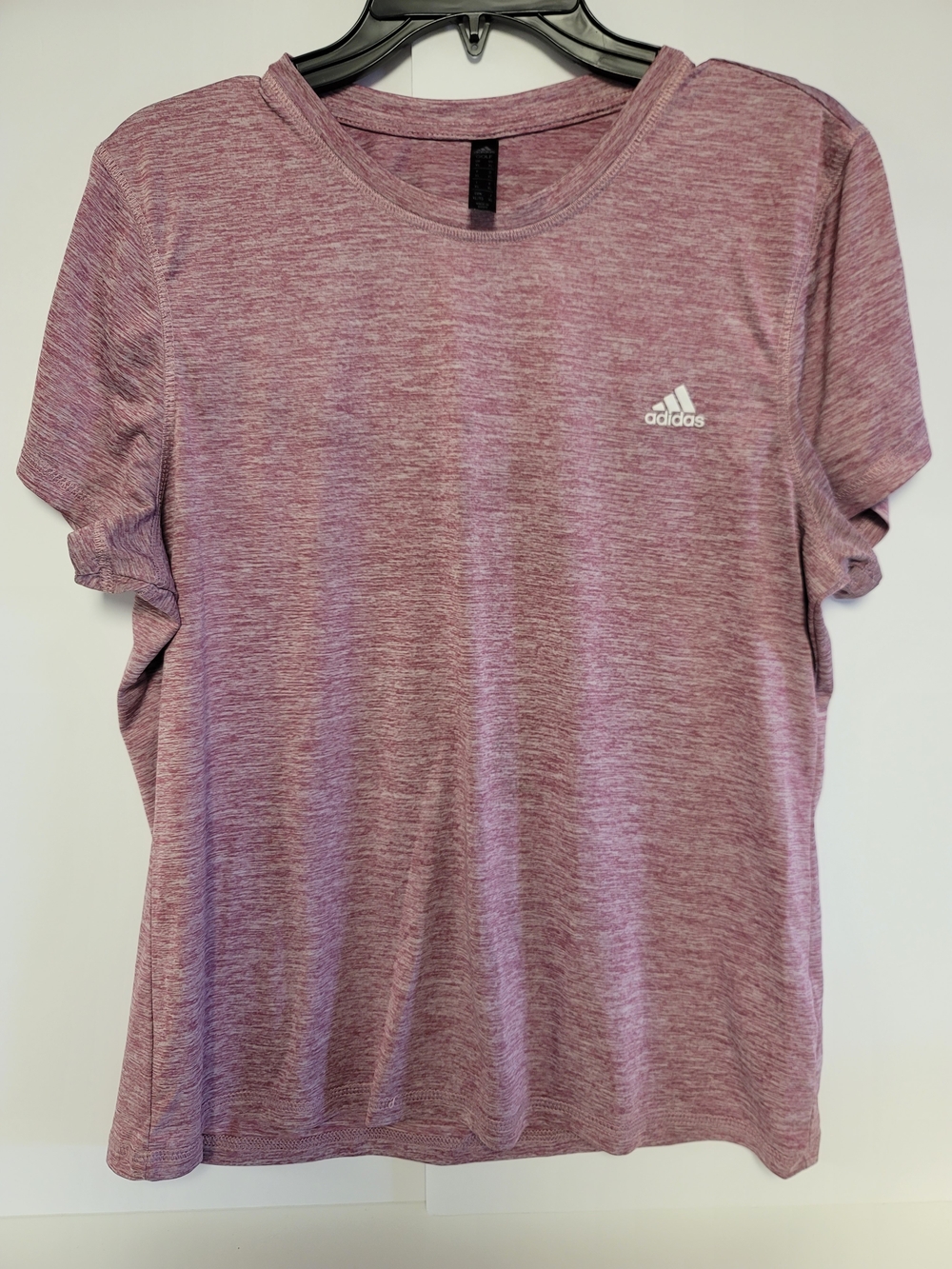 Adidas Womans Heathered Mauve/Pink Performance Tee XL